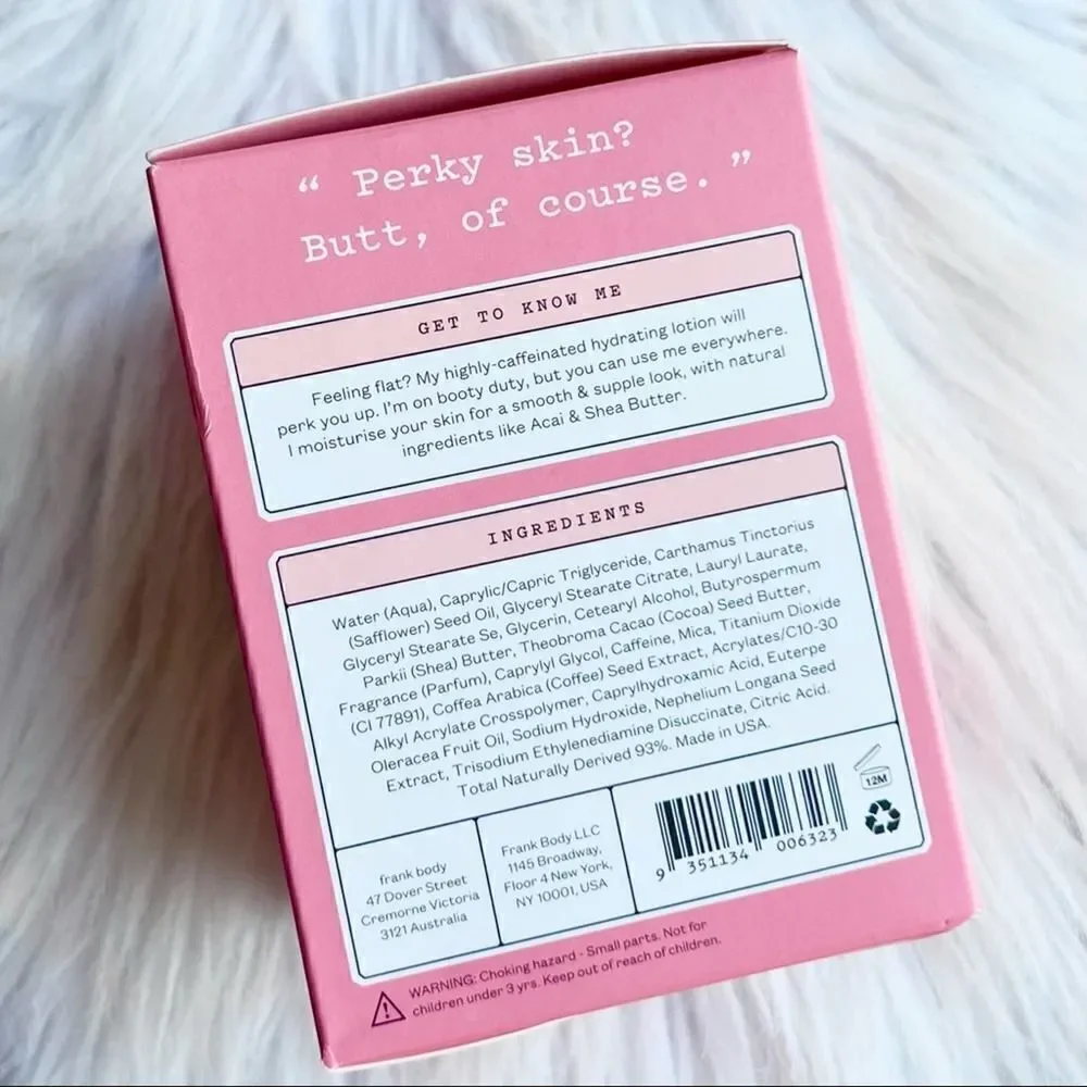 Perky‎ Sculpting Body Hydrator by Frank Body, New in Box, Full Size